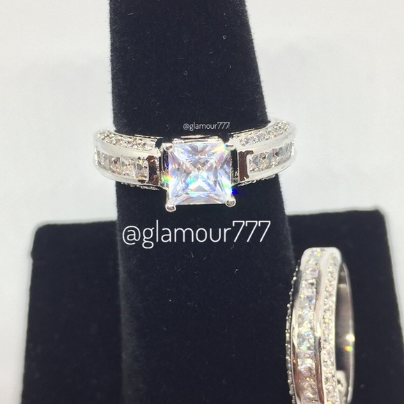 🛍Diamond Ring Set (simulated) - Picture 3 of 8